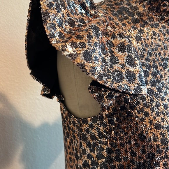 Leopard Sequin Dress - Picture 4 of 5